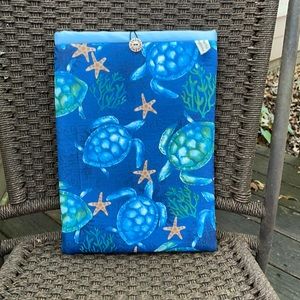 Sea turtle large book sleeve